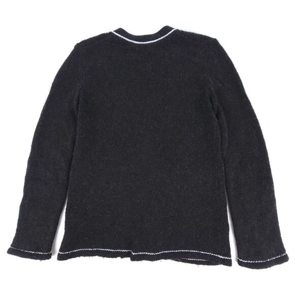 THEORY Wool Yak Knit Nuage Contrast Cardigan Button Down Sweater XS Old Money - Picture 5 of 7